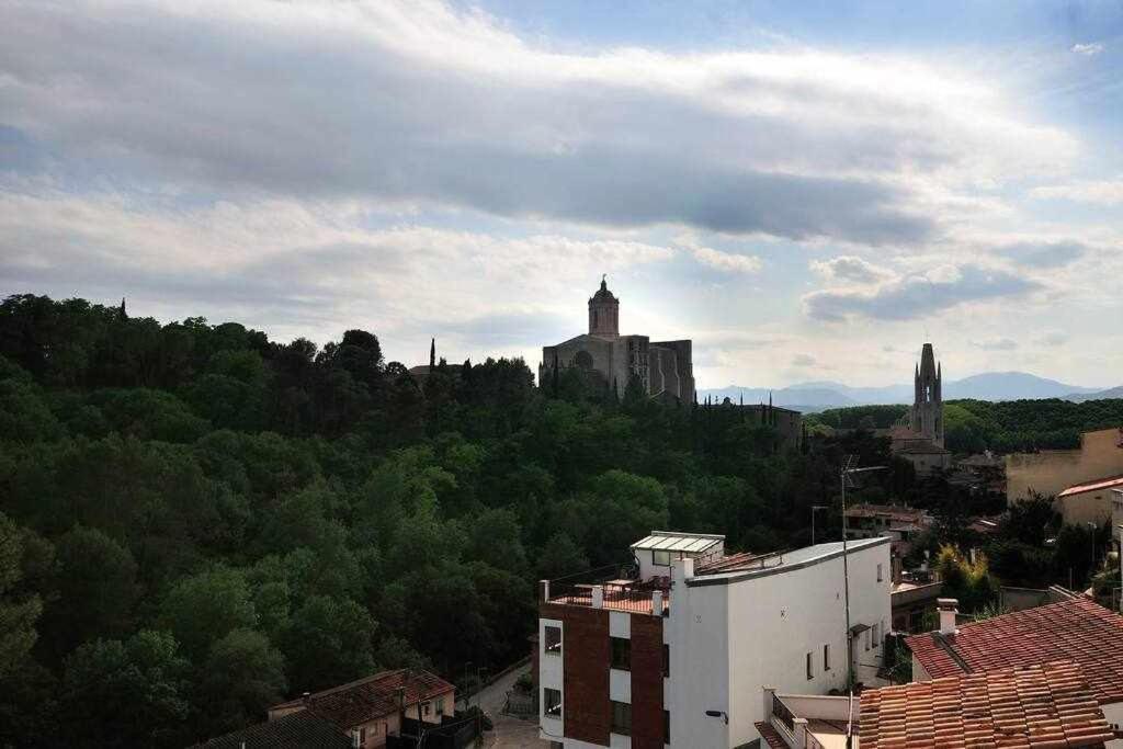 Apartamento Con Increibles Vistas Y Terraza ジローナ エクステリア 写真